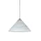 Besa Lighting Kona Cord Pendant, Marble, Satin Nickel Finish, 1x50W Halogen 1XT-117652-SN - alternate 1